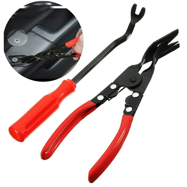 3Pcs Car Trim Clip Upholstery Removal Tool Door Panel Fastener Pin Pliers Pulle 3Pcs Car Trim Clip Upholstery Removal Tool Door Panel Fastener Pin Pliers Pulle